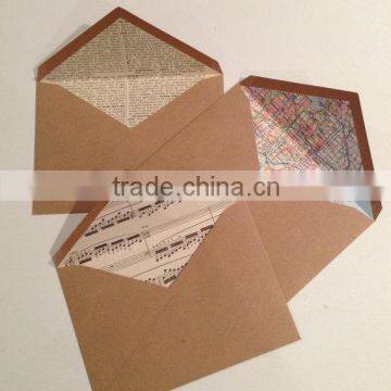 Kraft Envelope Wholesale/Custom Printed Greeting Card Envelopes