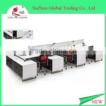 High Quality Wooden Office Furniture Workstation With Moving Cabinet