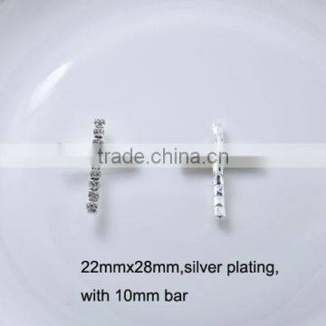 (M0759) 10mm inner bar round buckle for wedding invitation card