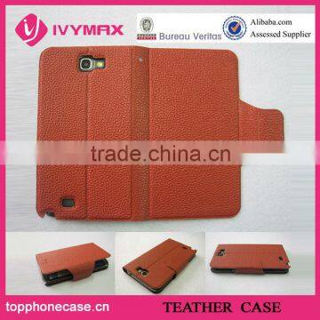 hot for for samsung note 2 leather case