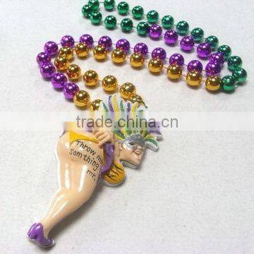 Hot Sale Mardi Gras Beads Necklace Plastic MOT BeadsThrow beads