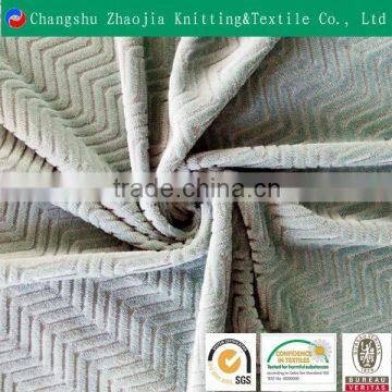 Novel fashion style polyester imitate velveteen knitted sofa cover fabric, corduroy fabric