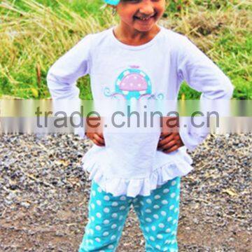 High Quality OEM Service Fall Long Sleeve Casual Dress Top and Pant Ruffle Sports Boutique Outfits photo-6