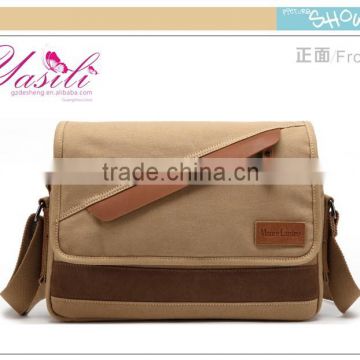 2015 PU leather canvas bag