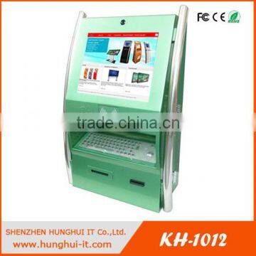 metal keyboard slim wall-mounted kiosk