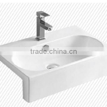 Semi lavabo sink bathroom semi recessed basin ceramic D8208C