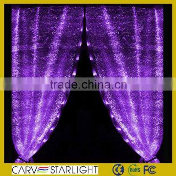 Glow in the dark decorative beads fiber optic waterfall light curtain