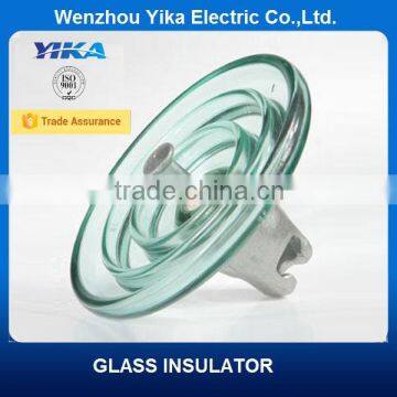 Wenzhou Yika IEC 100KN Disc Insulator Fog Type Glass Insulator U100