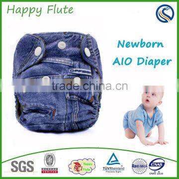 Happy Flute Washable Baby Newborn Cloth Diaper Small Size Pocket Mini Baby Cloth Nappy