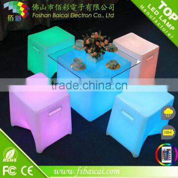 Wireless control color change led lighting furniture