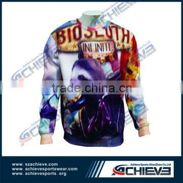 custom 100% polyester sweater plain sweater print galaxy sweatshirts sweater design for children