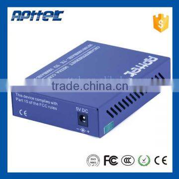 Gagabit fiber optic media converter single fiber optic media converter 20Km