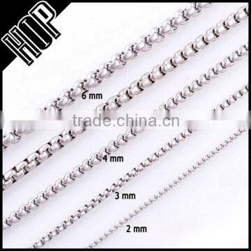 Fashion top sale stainless steel high quality silver pearl chain