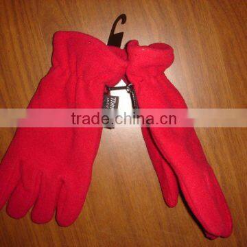 fashion thinsulate lining polar fleece glove with pad for woman