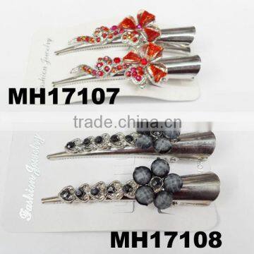 wholesale kids crystal flower hairpins for hair