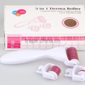 Titanium 3 in 1 derma roller for face dermaroller manufacturer