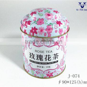 Custom metal tin box for tea/coffee packing
