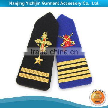 Hand made bullion embroidered pilot shoulder board for sale