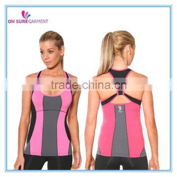 womens polyamide/spandex dry fit sports tank top