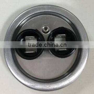 Metallic CBB round shape Aluminum Capacitor cover