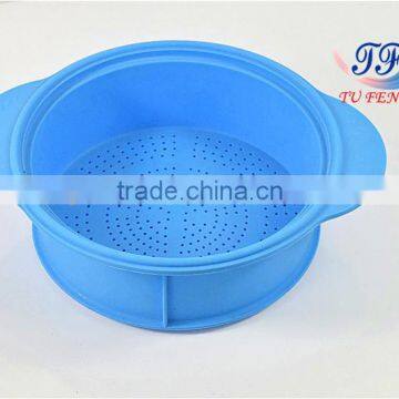 Dongguan products flexible fruit storage filter handle silicone basket