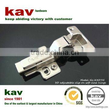 6-way adjustment concealed door hinge with hydraulic cylinder