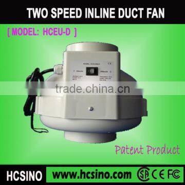 Two Speed Hydroponics Centrifugal Inline Fan