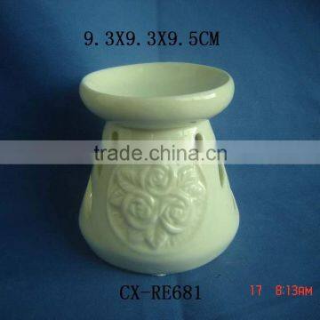 white rose ceramic oil burner