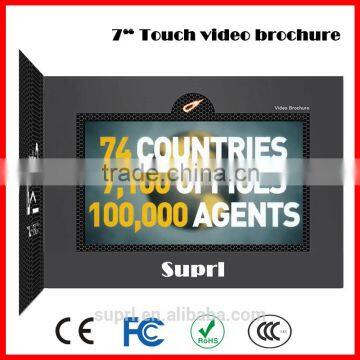 LCD video brochure, LCD video player with customized design