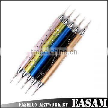 2015 new metal handle nail dotting tool set