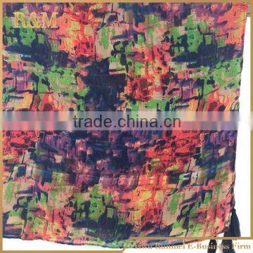 Contrasted Color 100% Poleyster Scarf Charm Women Scarves photo-3