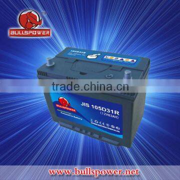 bocsh car battery automobile battery 105d31l mf battery 12v 85ah 105D31L