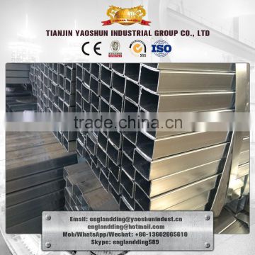 50*50mm Hot Dip/ pre galvanized hollow steel square tube 4mm