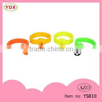 New Arrival promotion gifts rubber bracelets silicone zipper bracelets