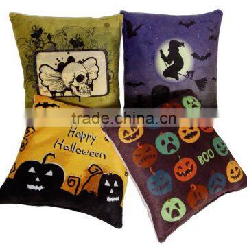 Eco-friendly Chair Back Support Halloween Digital Printed Pumpkin Pillow for Kid photo-4
