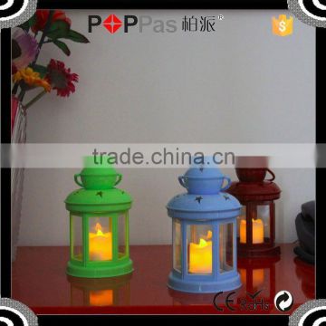 2015 Promotion Poppas BS10 Star Pantern Colorful Selection Hanging Led Candle wish lantern