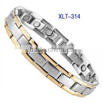 Good health bracelet jewelry blood pressure magnetic titanium bracelet for men