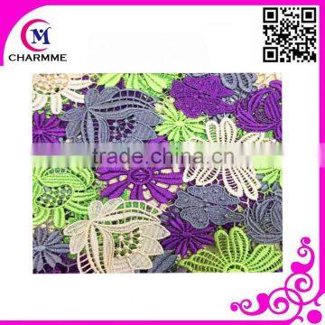 Big Mix Color Elegant fashion designs african guipure lace for Wedding Party