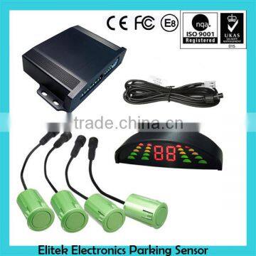 Car Reverse Backup Radar System 4 Parking Sensors LED Display