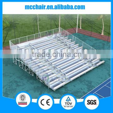 12 rows aluminum bleacher with plank for stadium use