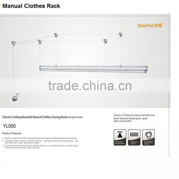 Manual Clothes Drying Rack Hanger Ceiling Mounted Rack