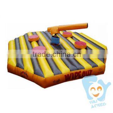 2016 newest PVC funny game inflatable wipeout for sale