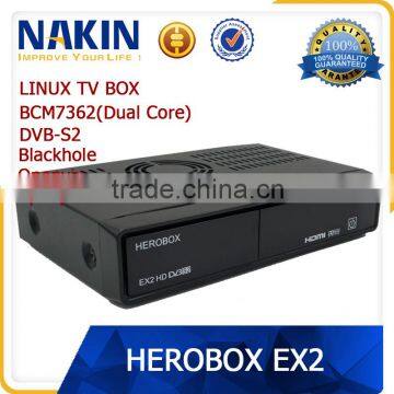 Herobox EX2 DVB-S2 tuner linux tv box