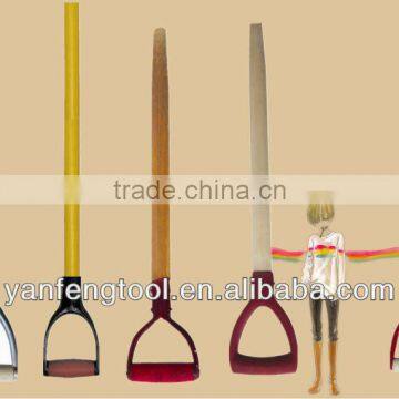 types of wood handles for shovel and pickaxe with grip