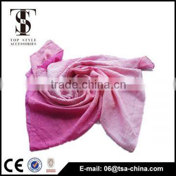 Italian Yarn Gradient Print 110*150 cm Fold Soft Shawl Scarf photo-5