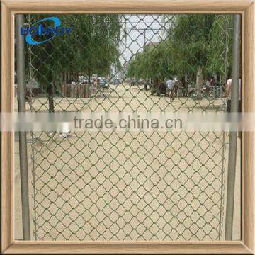 removable plastic coated square wire mesh chain link fence