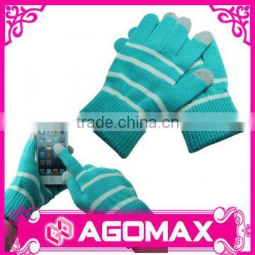 Novelty gift winter knitted smart touch gloves