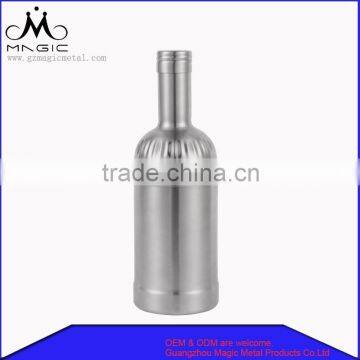Bottle Shape Stainless Steel Cocktail Shaker With Matt Finish Factory