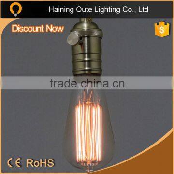 Retro Decorative Filament Light Bulbs Brass Pendant Lamp photo-4
