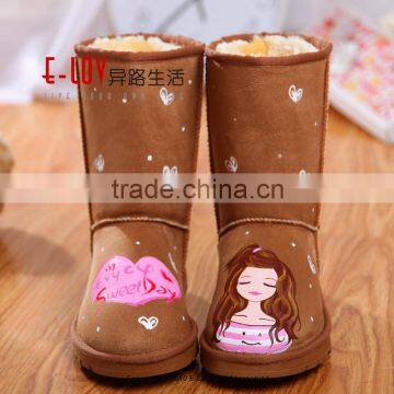 2015 Hot Sales High Quality and Cheap Plush Baby Shoes Winter Quality Choice photo-1